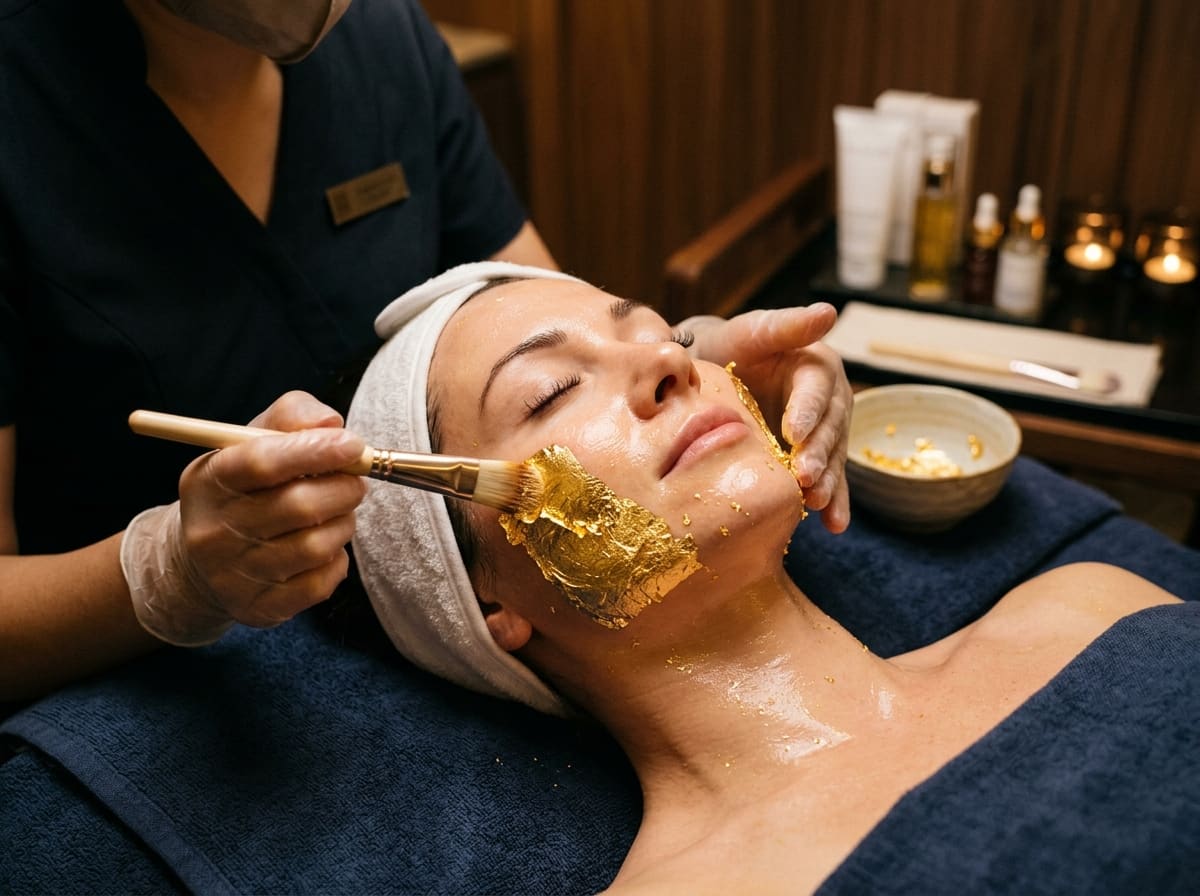 Gold complexion luxury brightening ritual